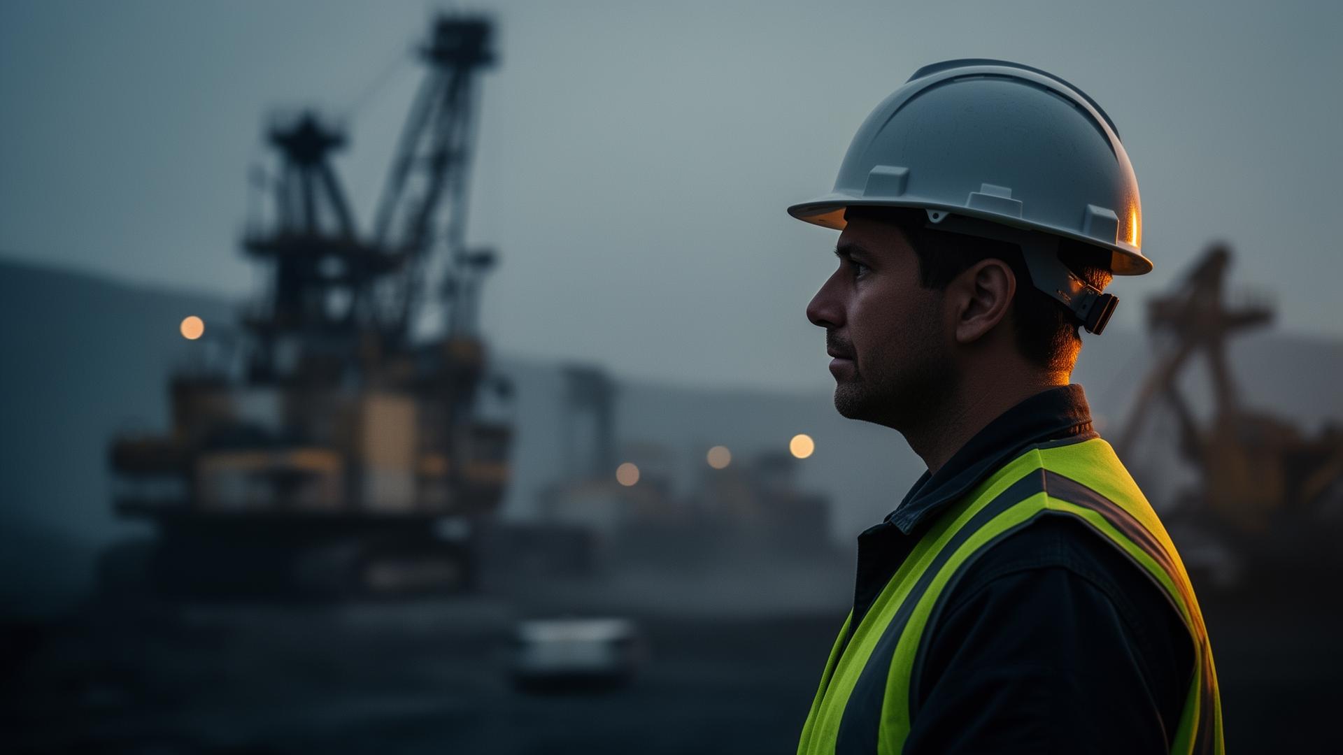 New Zealand worker in high-visibility safety gear at a worksite